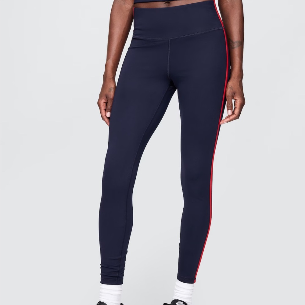 Gapfit high rise power full length leggings and peplum racerback top - Picture 5 of 10